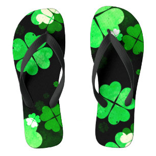 Tongs Fête de la Saint-Patrick shamrock