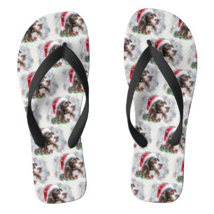 Tongs Fête de Noël Springer Spaniel Dog