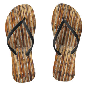 Tongs Feuilles à feuilles de bois