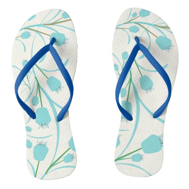 Tongs Feuilles à feuilles florales (Semelle)