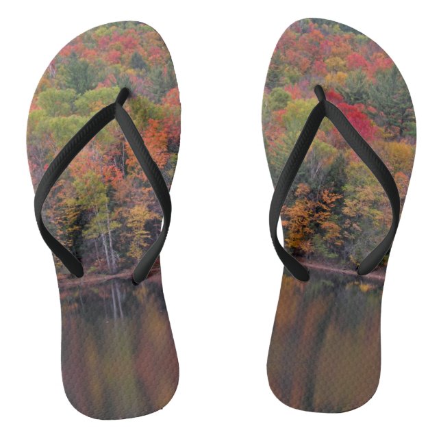 Tongs Feuilles d'automne Couleur de chute Flip Flops (Semelle)