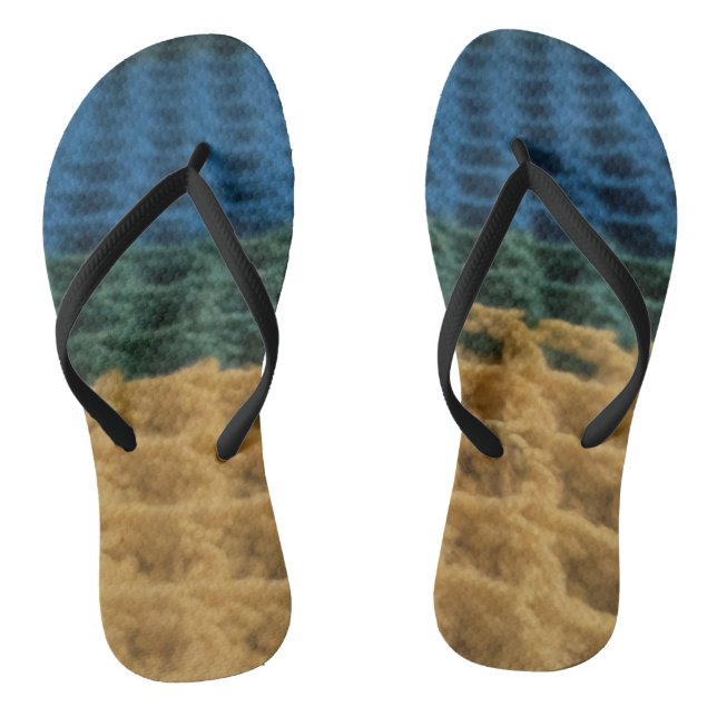 Tongs Feuilles de conception Crochet gaufre (Semelle)