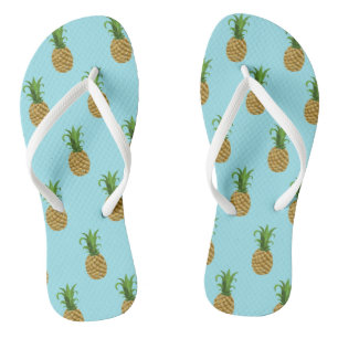 Tongs Feuilles de feuillets d'impression d'ananas