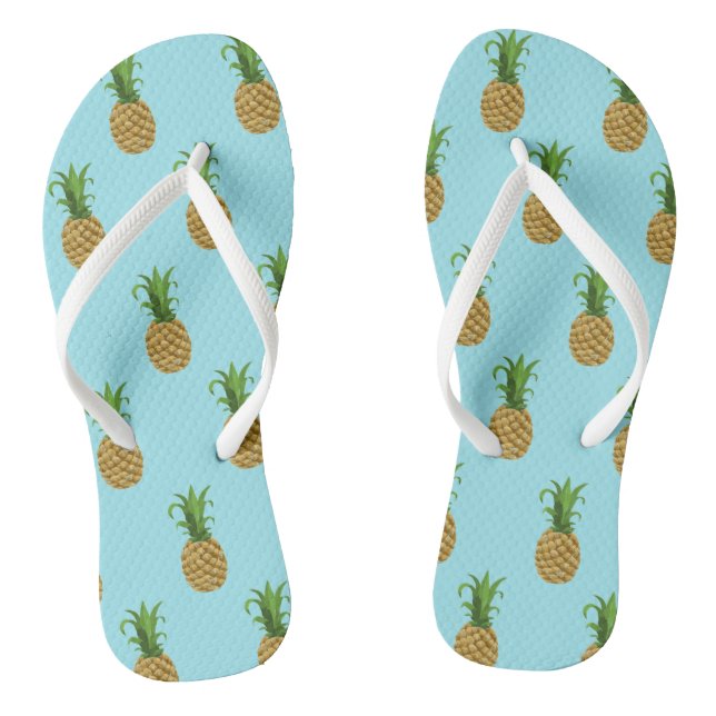 Tongs Feuilles de feuillets d'impression d'ananas (Semelle)