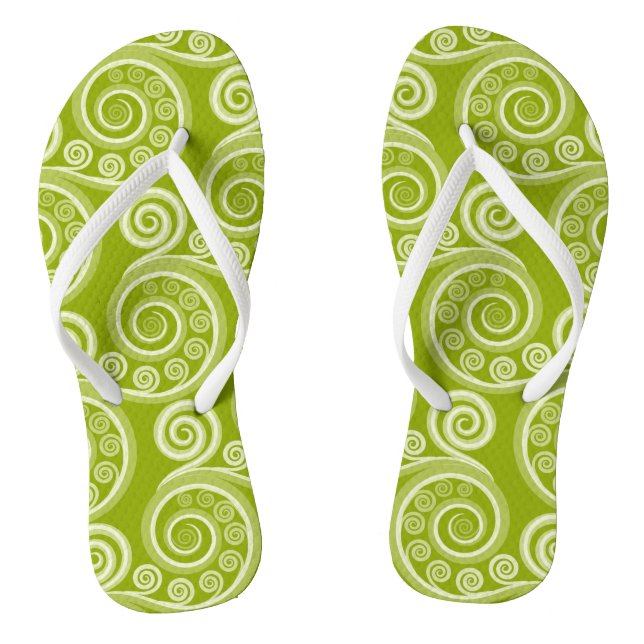Tongs Feuilles de fougères d'été-vert joueuse (Semelle)
