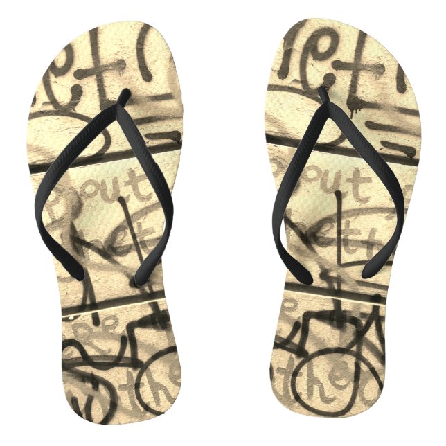 Tongs Feuilles de style Graffiti urbain (Semelle)