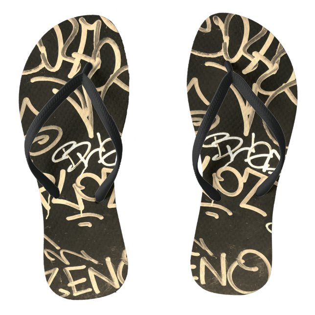 Tongs Feuilles de style Graffiti urbain (Semelle)