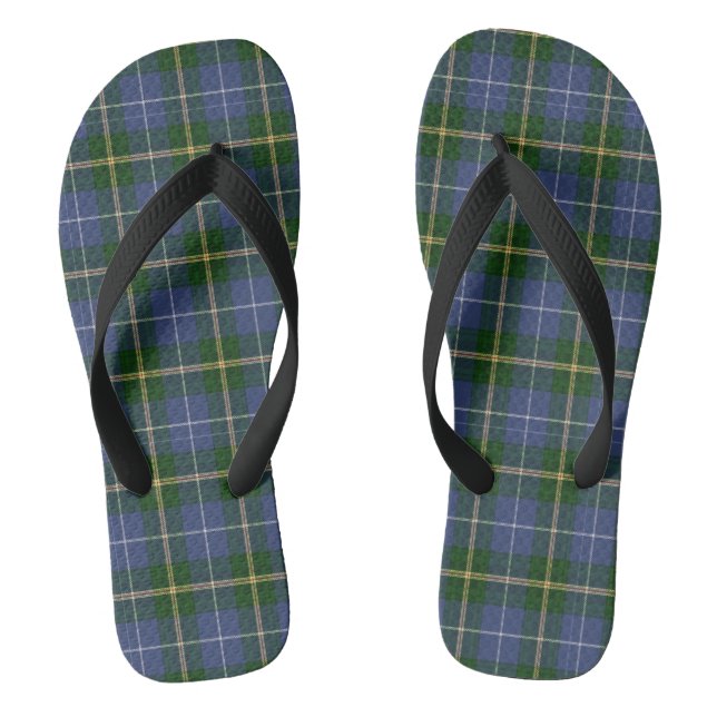 Tongs Feuilles de Tartan de la Nouvelle-Écosse (Semelle)