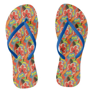 Tongs Feuilles hawaïens, style MAtisse