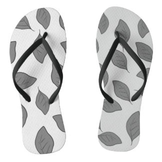 Tongs Feuilles motif mignons