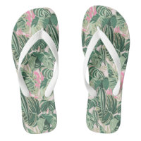Feuilles tropicaux verts et roses | Joyeux anniver