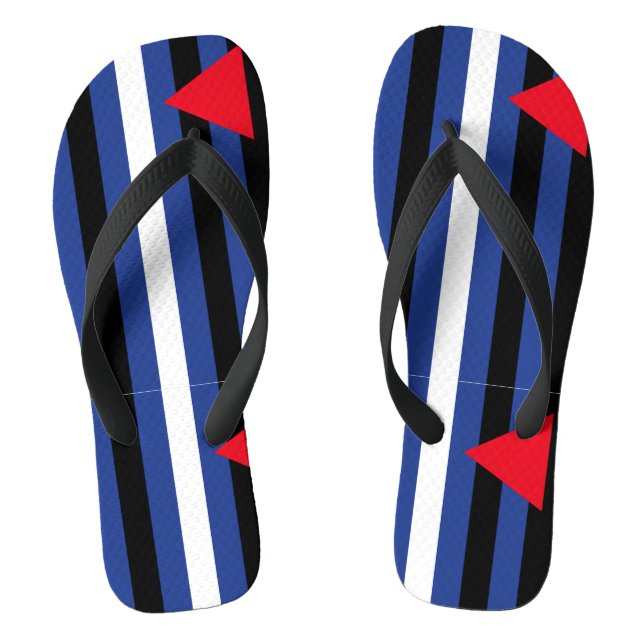 Tongs Fierté cuir queer (Semelle)