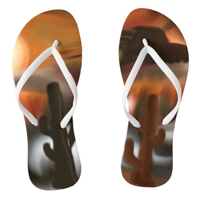 Tongs Fire and Ice Southwest Abstrait Art (Semelle)