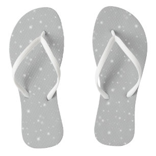 Tongs Flamme gris argenté