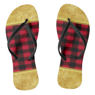 Tongs Flannel Buffalo Plaid Rouge lombard texture