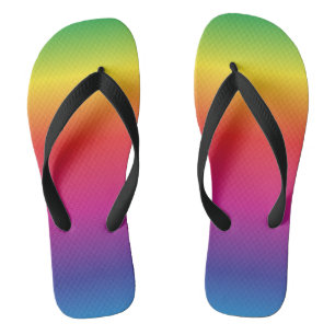 Tongs Flèches de Gay pride à déport arc-en-ciel