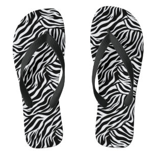 Tongs Flèches d'impression Zebra pour adultes
