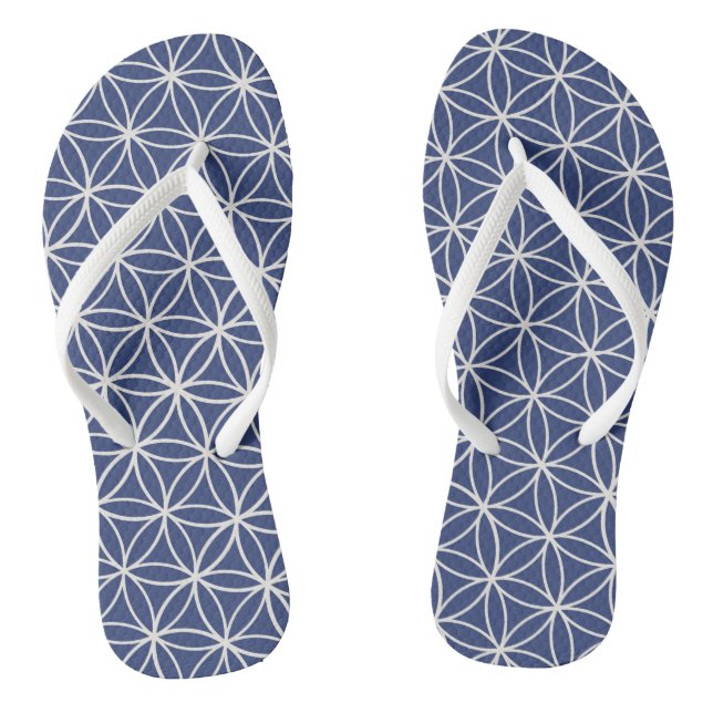 Tongs fleur blanche de vie (Semelle)