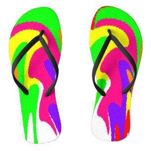 Tongs "Fleur de arc-en-ciel"  