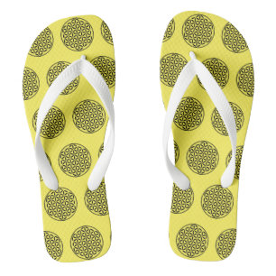 Tongs FLEUR DE VIE - Symbole de géométrie sacrée complet