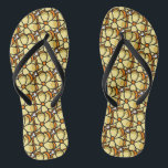 Tongs Fleur jaune<br><div class="desc">Il s'agit d'un dessin original qui a été scanné et nettoyé pour reproduction</div>