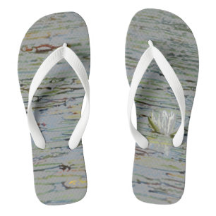 Tongs Fleur nénuphar Pond Lake I Flip Flops adultes