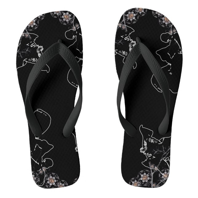 Tongs Fleur nocturne (Semelle)