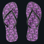 Tongs Fleur pourpre<br><div class="desc">Il s'agit d'un dessin original qui a été scanné et nettoyé pour reproduction</div>