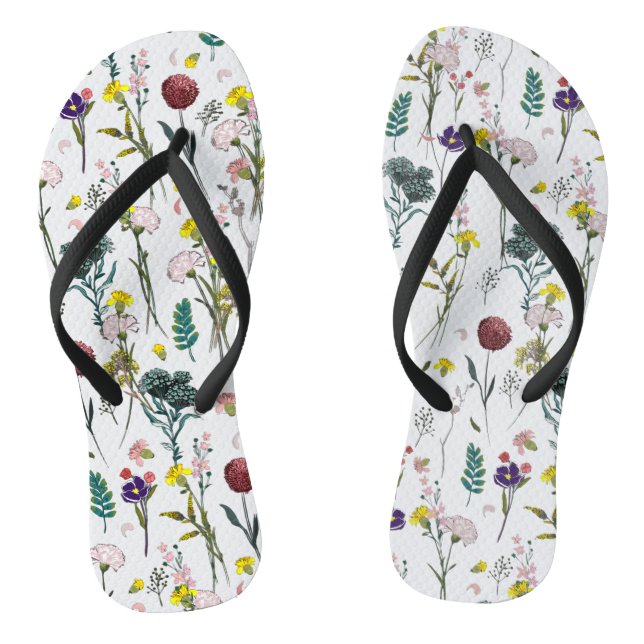 Tongs Fleur Sauvage Vibrante  (Semelle)