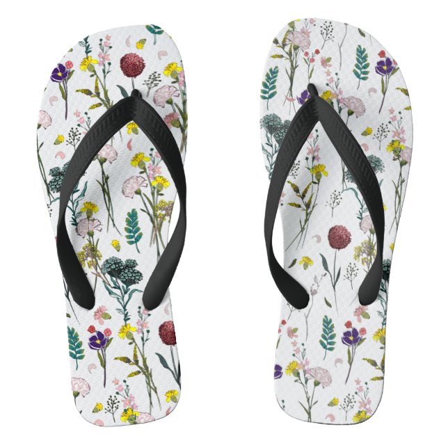 Tongs Fleur Sauvage Vibrante  (Semelle)
