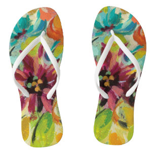 Tongs Fleurs de joie d'automne