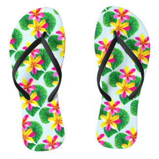 Tongs Fleurs de la Plumeria tropicale