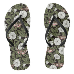 Tongs Fleurs de lune et sphinx Mois