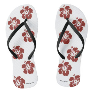 Tongs Fleurs d'Hibiscus Flip Flops
