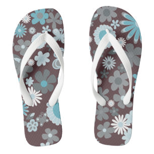 Tongs Fleurs illustratives