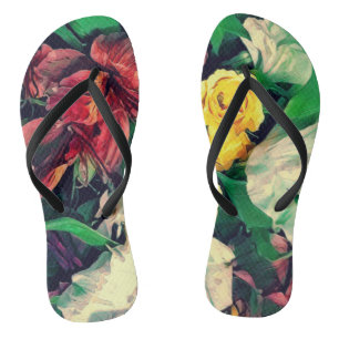 Tongs Fleurs Le Matin