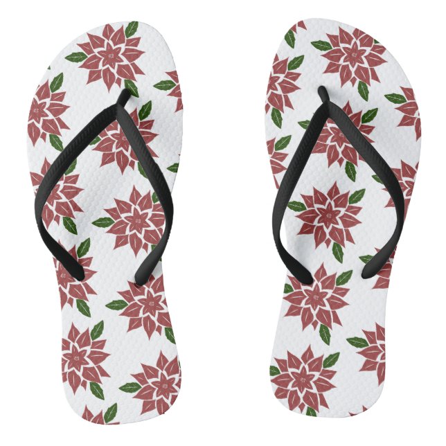 Tongs fleurs roses (Semelle)