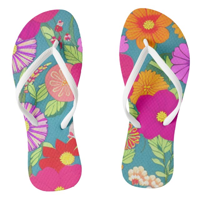 Tongs Fleurs tropicales Flip Flops (Semelle)