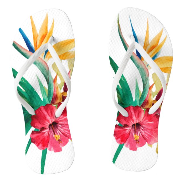 Tongs Fleurs tropicales Tournes adultes (Semelle)