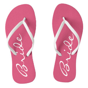 Tongs Flip Flops de mariée rose