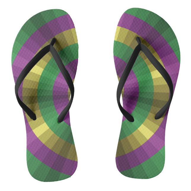 Tongs Flip Flops Illusion Mardi Gras (Semelle)