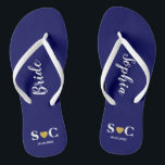 Tongs Flip Flops mariage pour la fête de mariée, Beach B<br><div class="desc">Des tongs pour toute votre fête de mariage et des invités pour votre week-end mariage ou bachelorette. Doté d'un coeur d'or.</div>