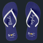 Tongs Flip Flops mariage pour la fête de mariée, Beach B<br><div class="desc">Des tongs pour toute votre fête de mariage et des invités pour votre week-end mariage ou bachelorette. Doté d'un coeur d'or.</div>