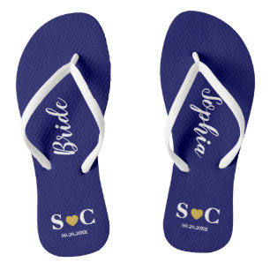 Tongs Flip Flops mariage pour la fête de mariée, Beach B