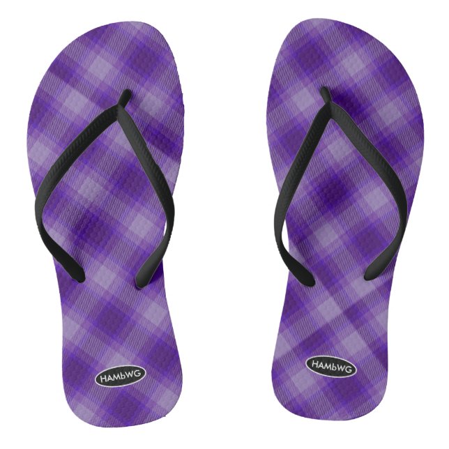 Tongs Flip-flops Plaid pour femmes HAMbWG Flip Flops pou (Semelle)