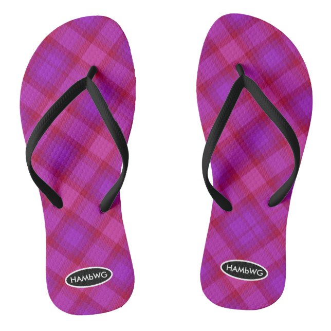 Tongs Flip-flops Plaid pour femmes HAMbWG Flip Flops pou (Semelle)