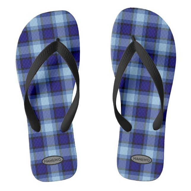 Tongs Flip-flops Plaid pour hommes HAMbWG Flip Flops pou (Semelle)