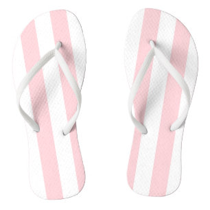 Tongs Flip Flops rose et blanc