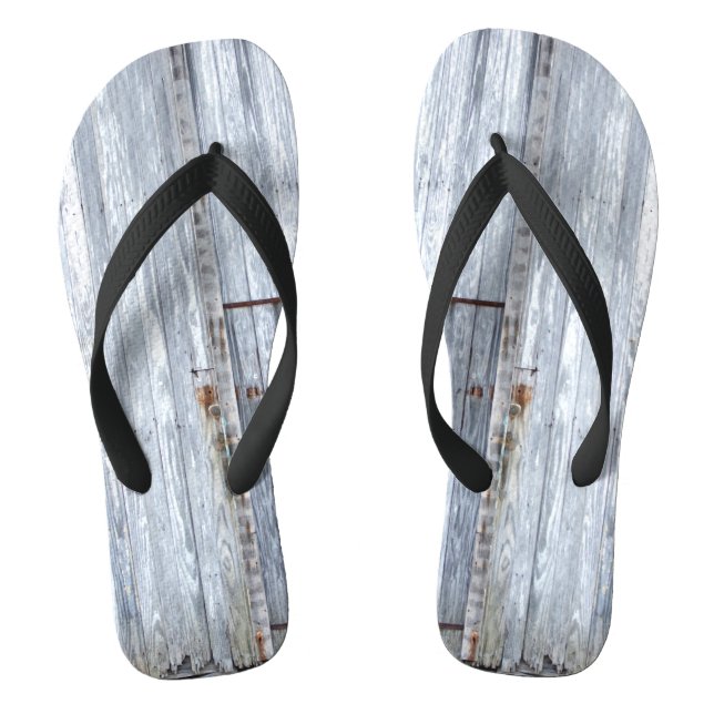 Tongs Flipflop Sandales Laver blanc Bois Grange Porte Pa (Semelle)