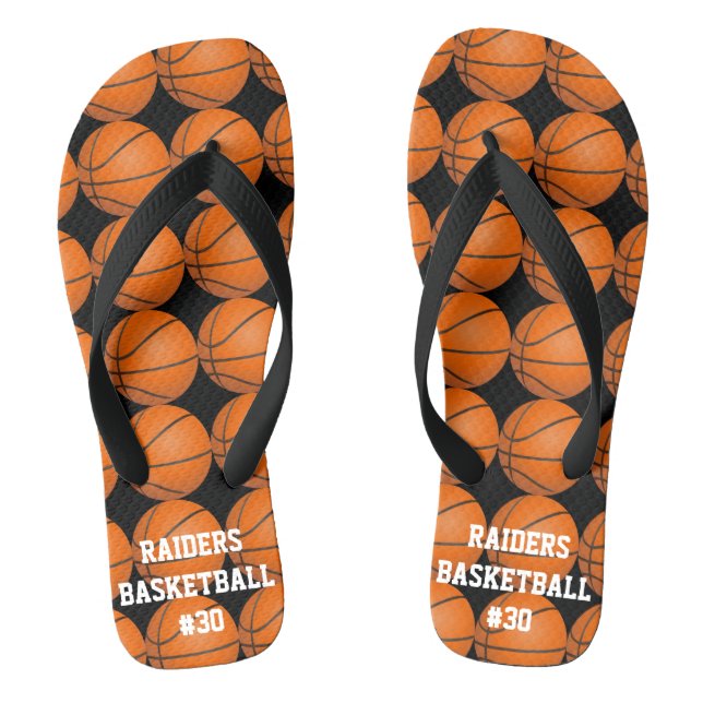 Tongs FlipFlops de basket sportif Nom du joueur de l'équ (Semelle)